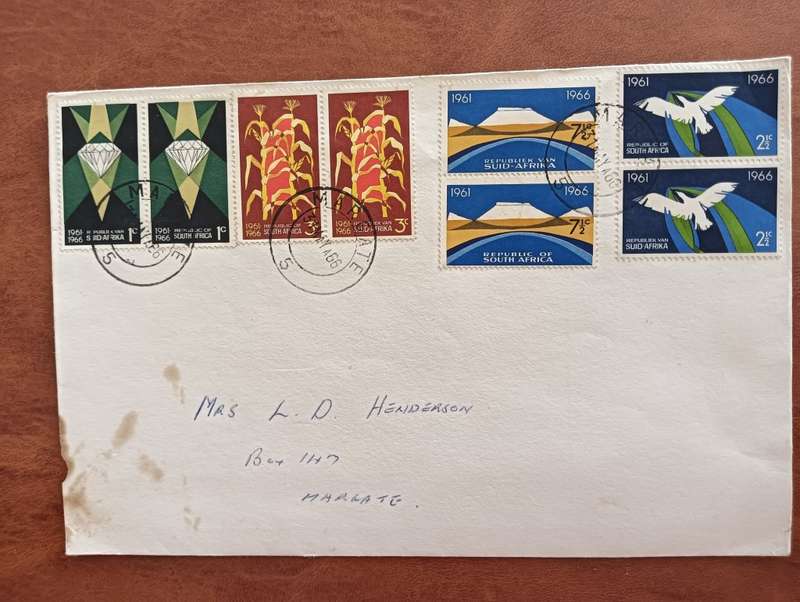 South Africa 1966 - FDC - Fifth Anniversary of the Republic
